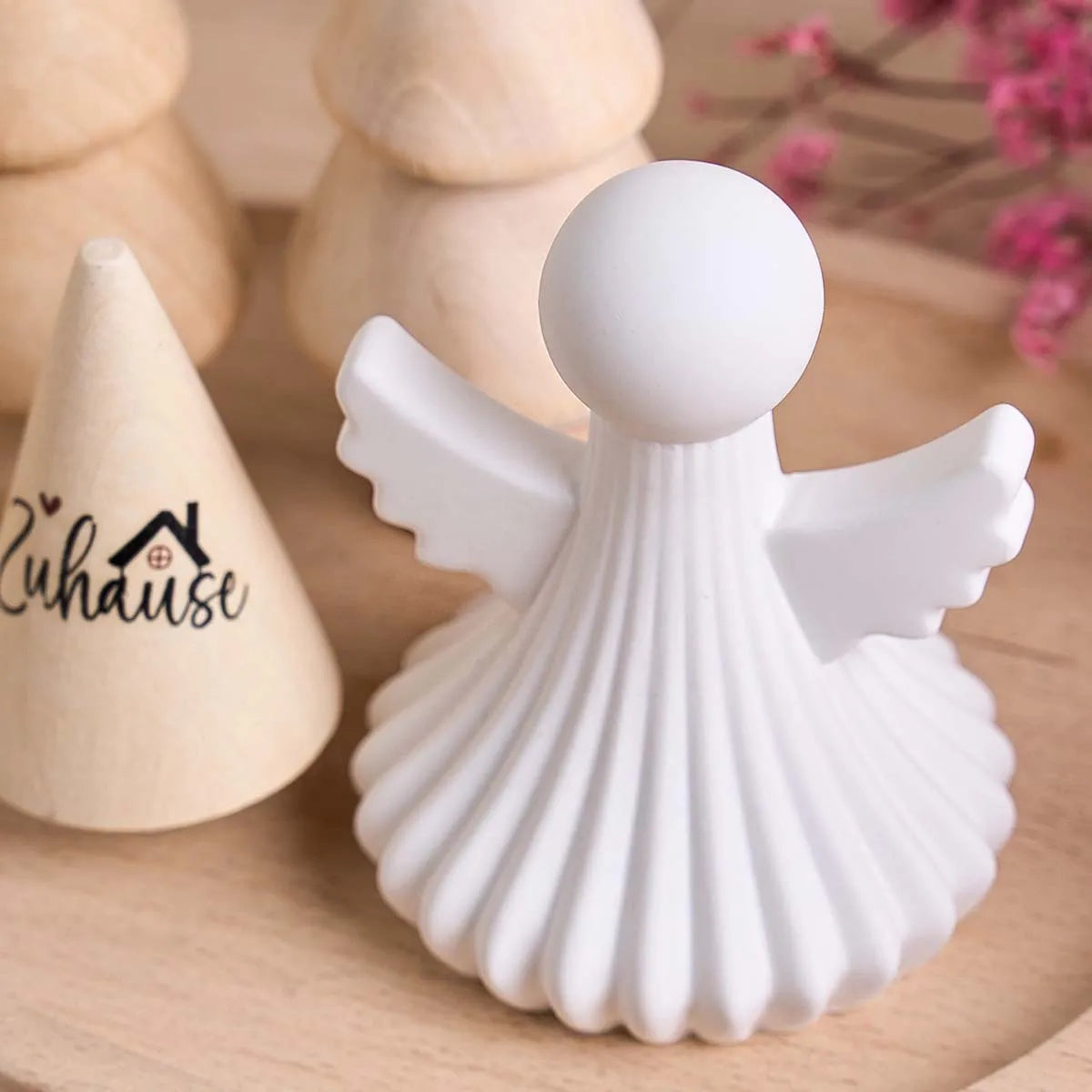 2-Piece Quiet Grace Angel Silicone Mold Set