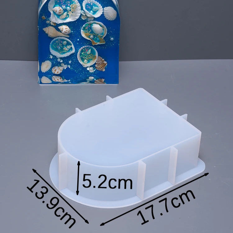 Arch Ornament Bookshelf Bookend Silicone Mold.