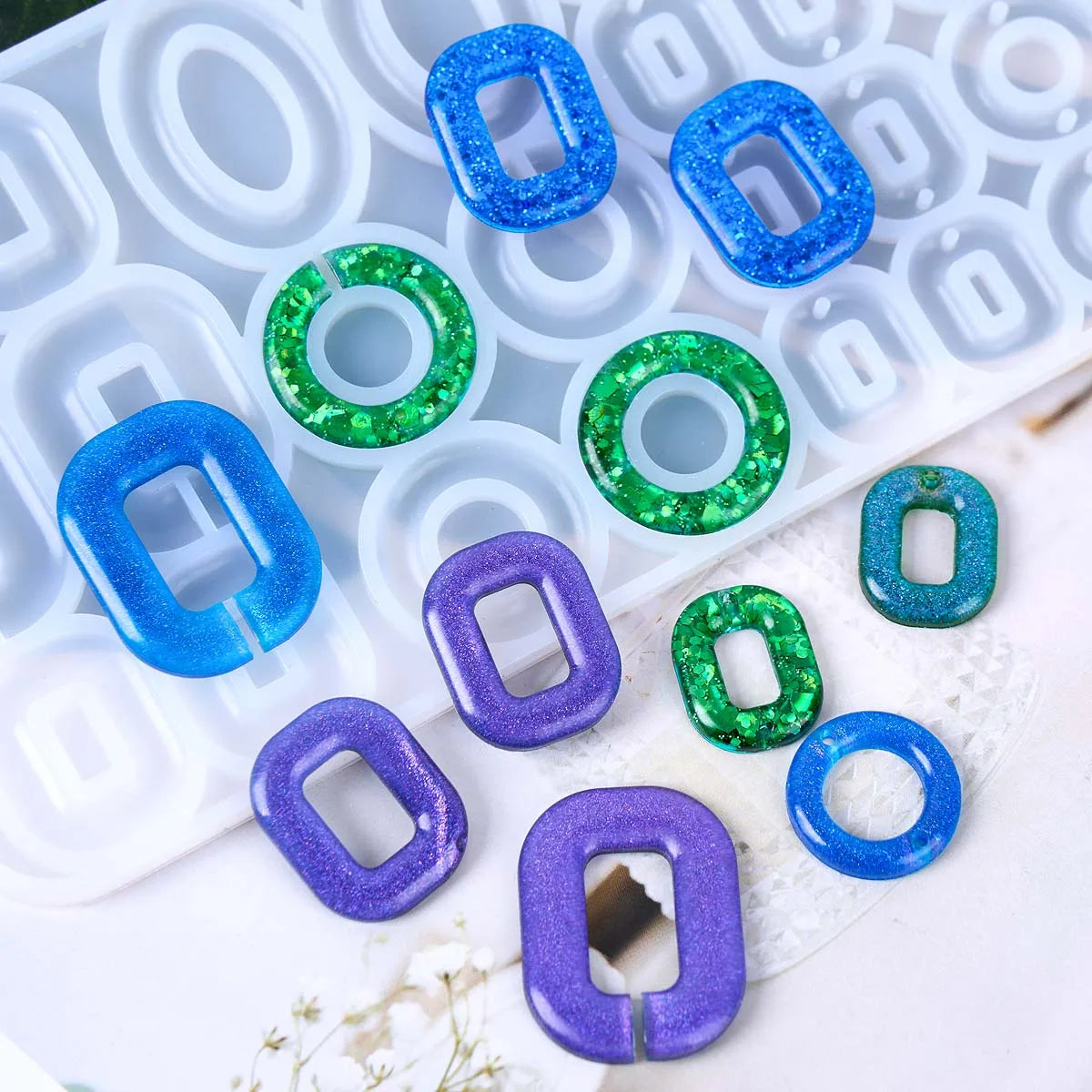 All-in-One Earring Maker Silicone Mold