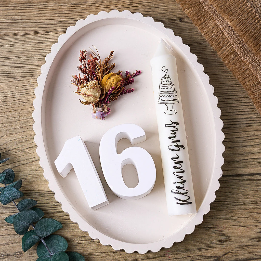 3D Number 0-9 Silicone Mold.