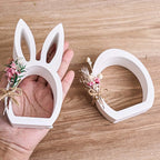 Hollow Bunny Egg Tea Light Holder Mold