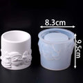 Christmas Santa Relief Silicone Candle Jar Mold