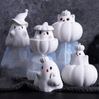 5Pcs Cute Pumpkin Ghost silicone Molds Set