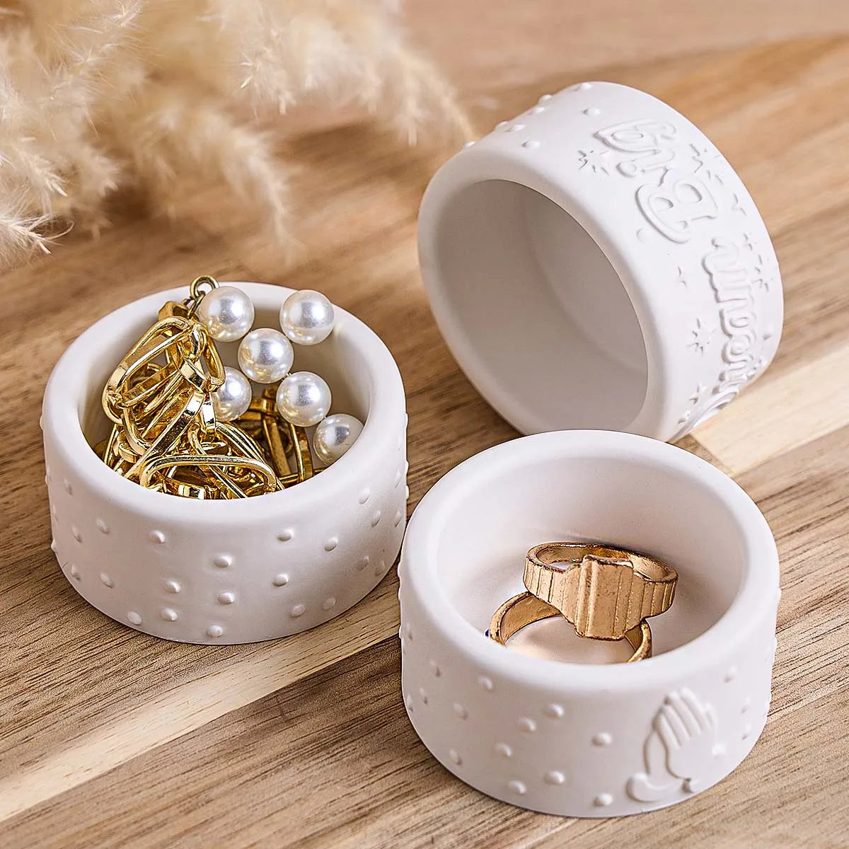 Affirmation Candle Cup Silicone Mold – 4-Cavity Embossed Design