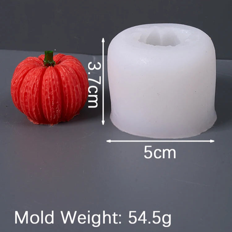 Pumpkin & Maple Leaf Silicone Candle Mold.