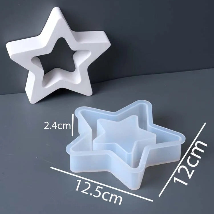 Hollow Star Decor Silicone Mold