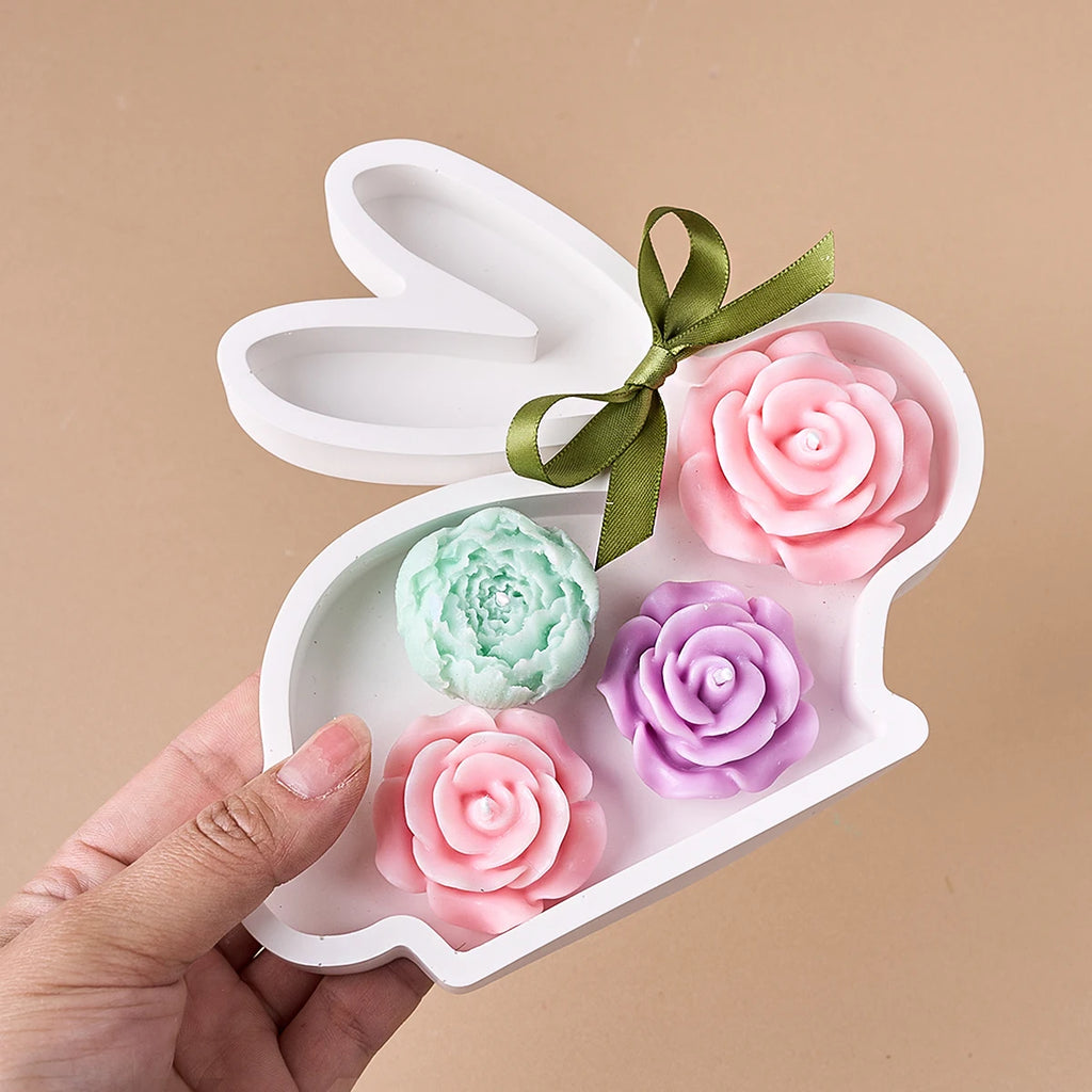 Rabbit Carrot Storage Tray Silicone Mold.