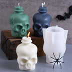 3D Skull Silicone Candle Mold