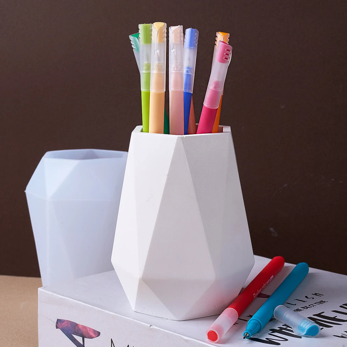 Hexagonal Candle Jar Silicone Mold.