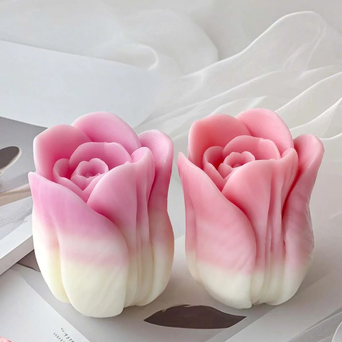 3D Tulip Silicone Candle Molds