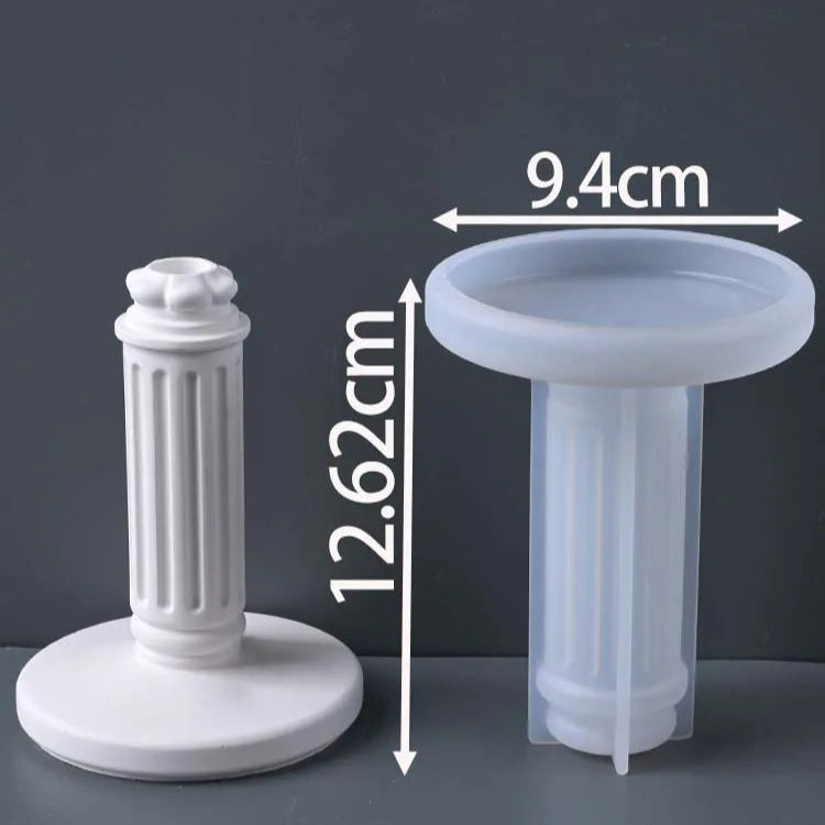 European Style Pillar Candle Base Molds.