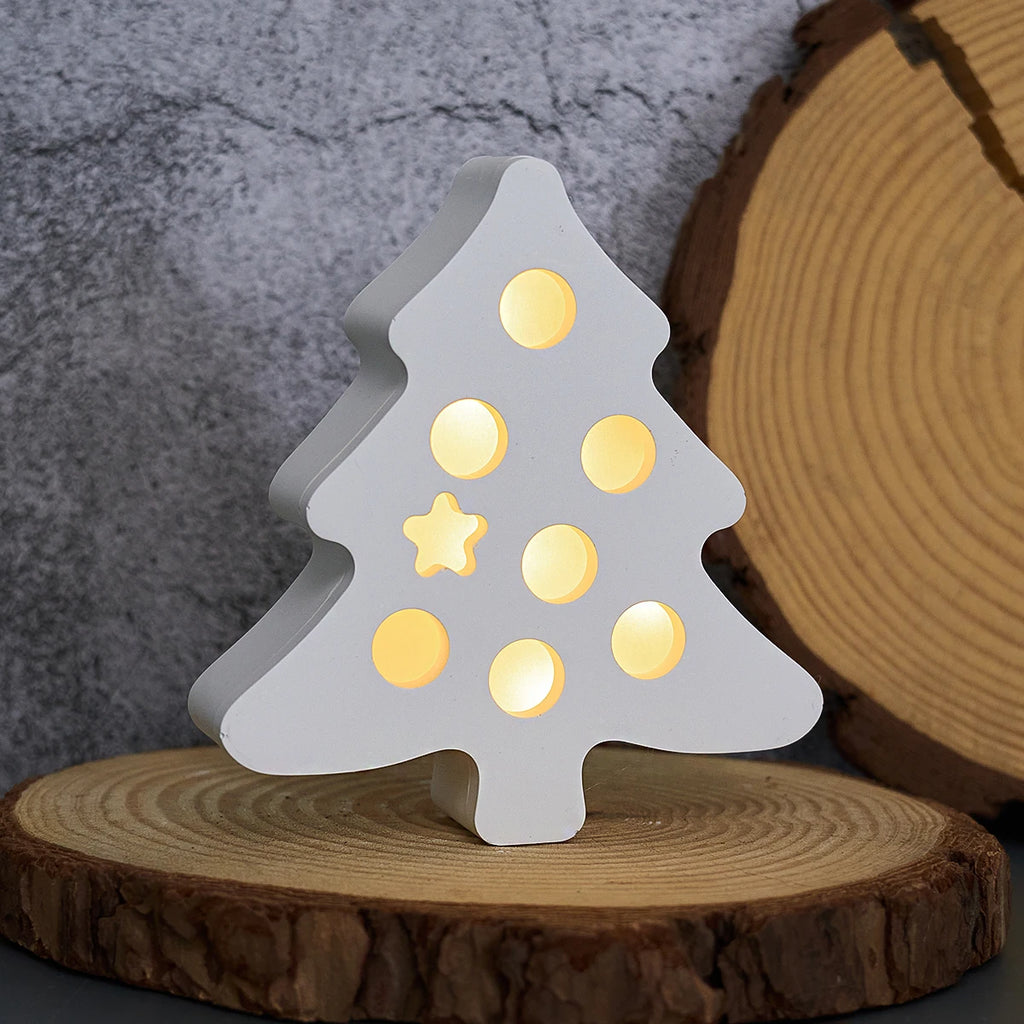 Christmas Tree Silhouette Lamp Silicone Mold.