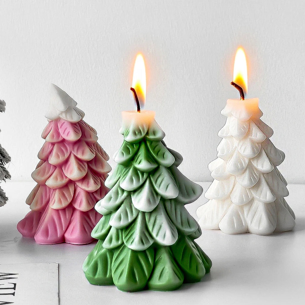 3D Christmas Tree Silicone Candle Mold
