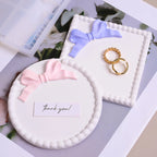 Square Round Bow Bubble Bead Coaster Silicone Mold