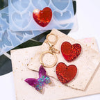 6 Cavities Love Butterfly Pendant Silicone Mold.