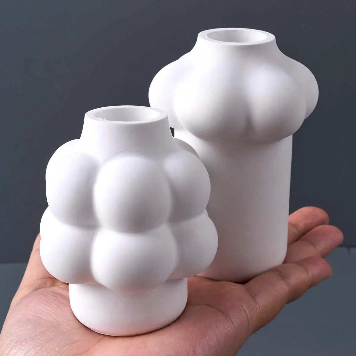 Bubble Cloud Vase Silicone Mold.