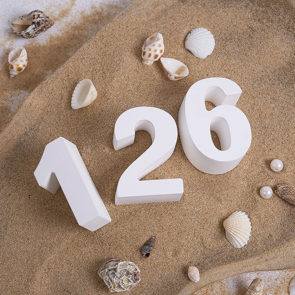 3D Number 0-9 Silicone Mold.