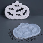 Halloween Pumpkin Silhouette Lamp Silicone Mold Lid C