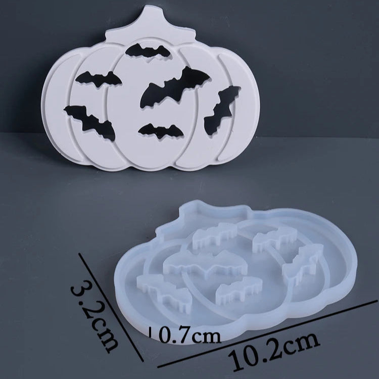 Halloween Pumpkin Silhouette Lamp Silicone Mold