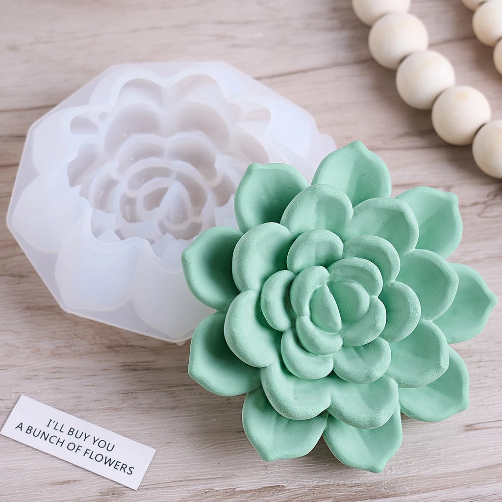 Succulent Candle Silicone Mold Series