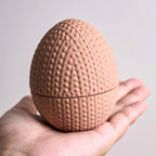 Woven Egg Candle Jar Mold