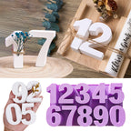 3D Number 0-9 Silicone Mold.