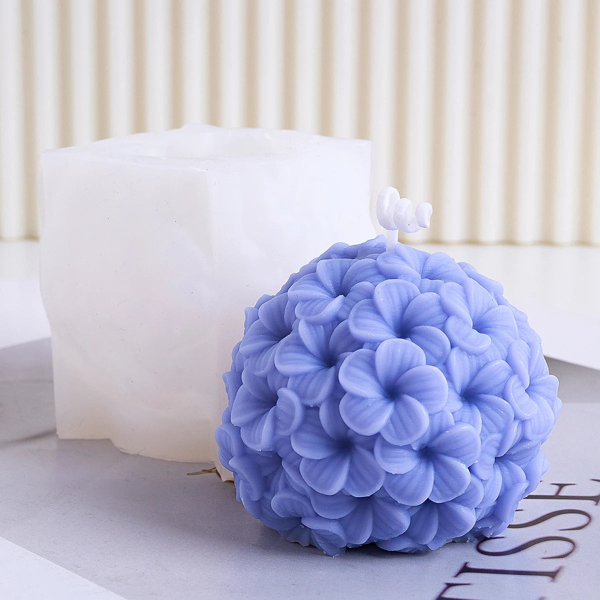 Embossed Spherical Silicone Candle Mold