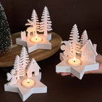 Christmas Village Star Candle Holder Silicone Mold Set