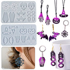 2Pcs Halloween Jewelry Silicone Mold Set