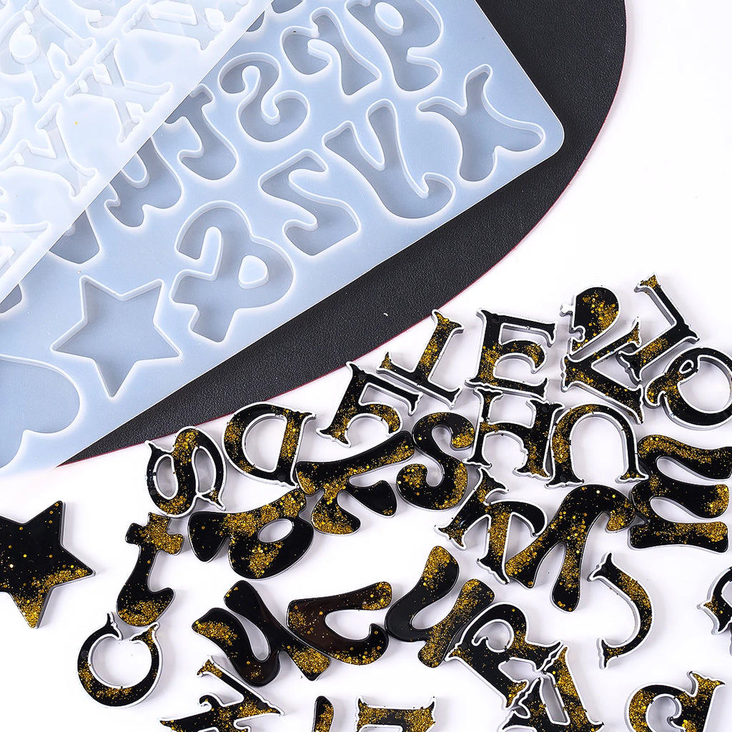 Alphabet Letter Resin Mold Set (A–Z)
