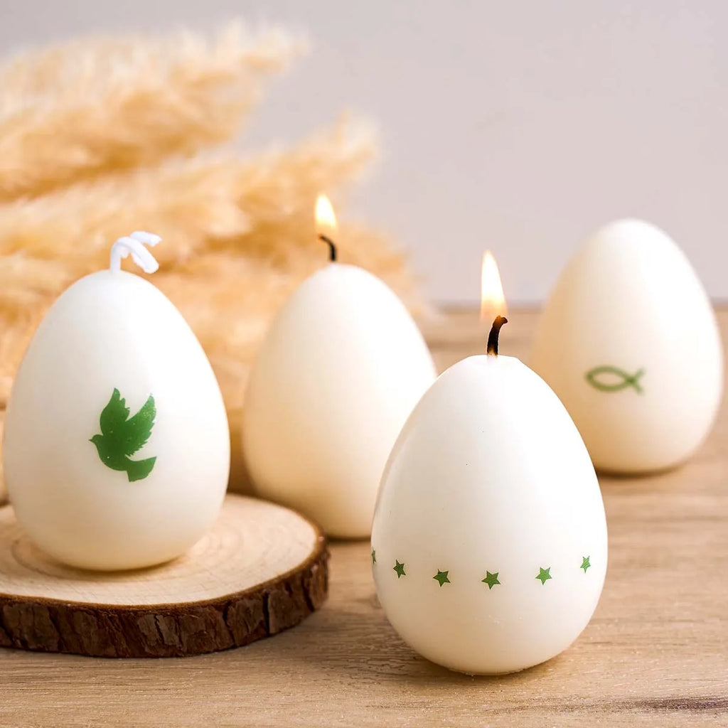 4 Cavity Egg Candle Mold