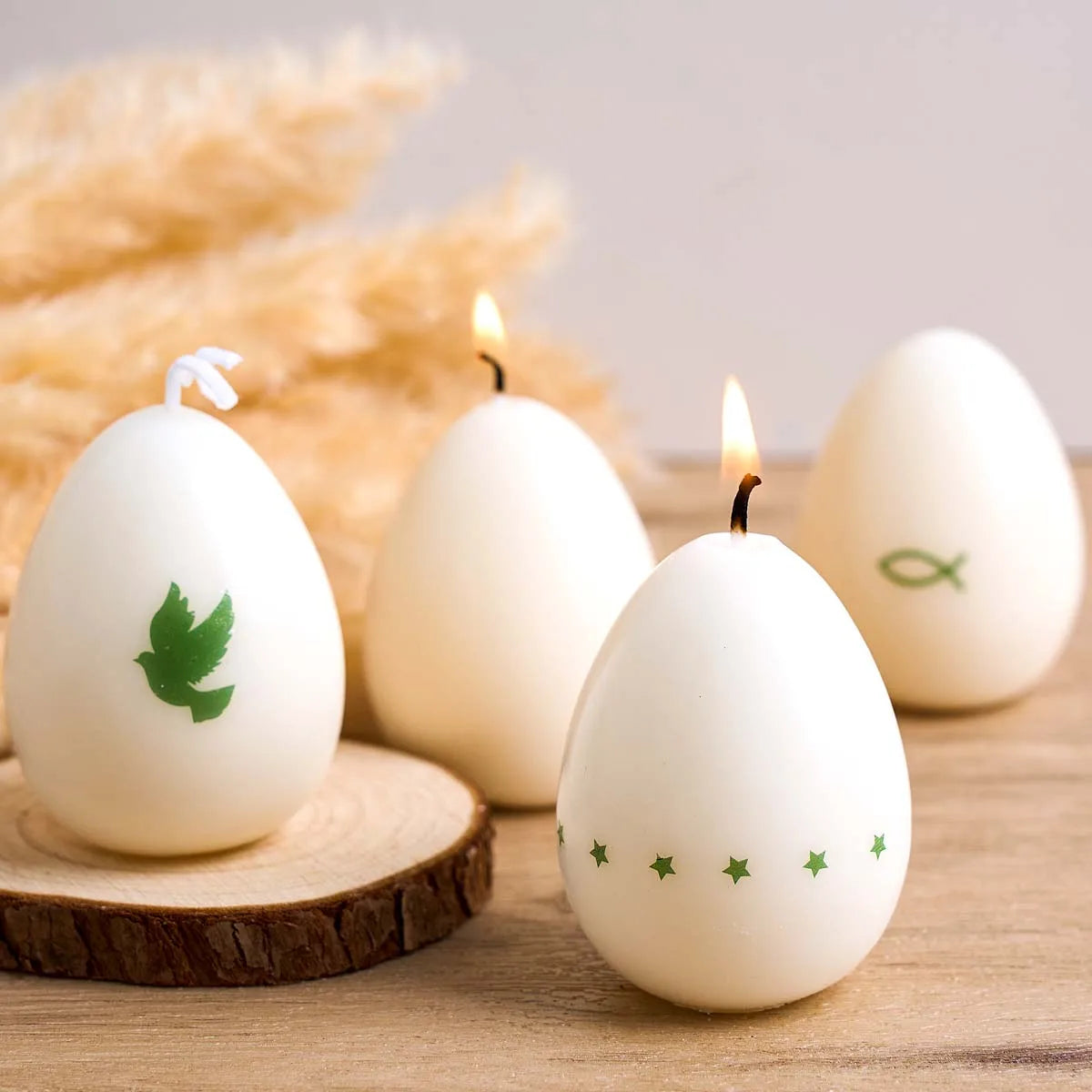 4 Cavity Egg Candle Mold