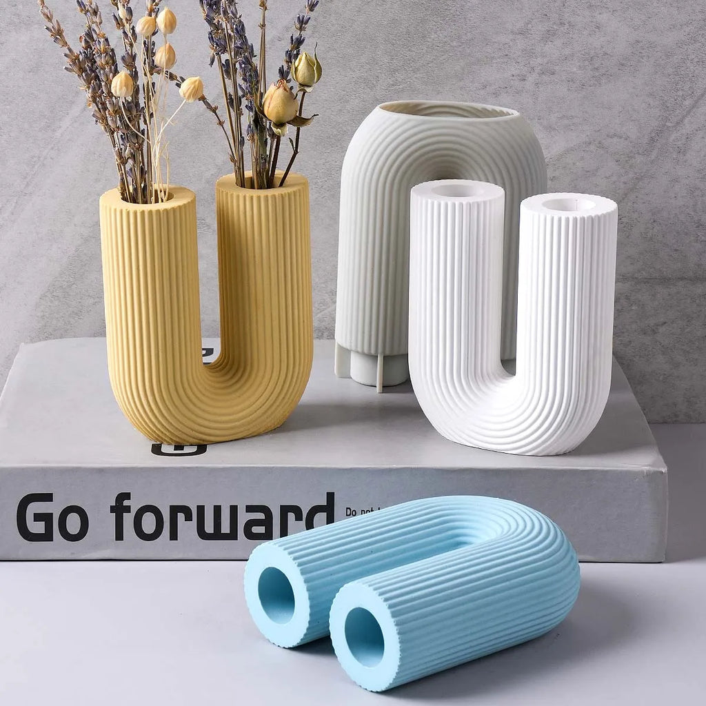 Strael Flute U-Vase Silicone Mold