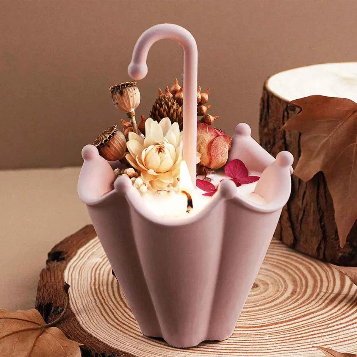 Pluvian Ribbed Umbrella Silicone Mold Set