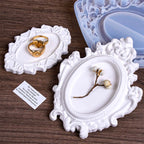 European-Style Vintage Oval Frame Silicone Mold