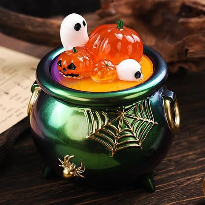 Halloween Cauldron Silicone Mold with Lid for Resin Crafts