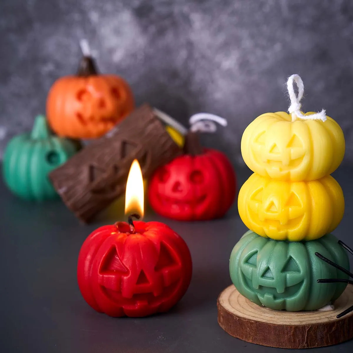 Sambra Halloween Silicone Candle Mold Set (7-Piece)