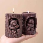 Relief Bear Silicone Candle Mold