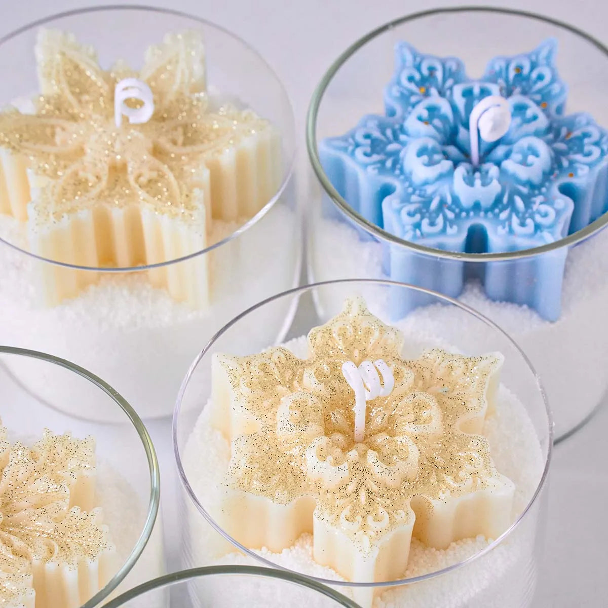 Snowflake Candles Silicone Mold