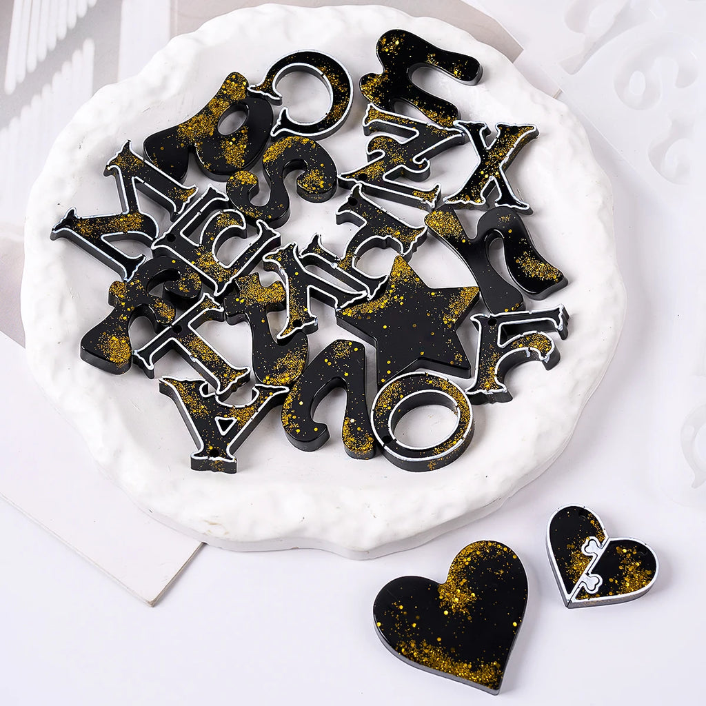 Alphabet Letter Resin Mold Set (A–Z)