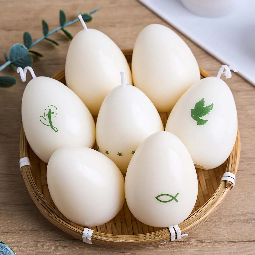 4 Cavity Egg Candle Mold