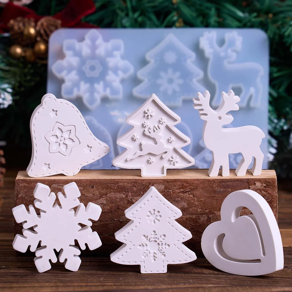 Fenrel Punch Christmas Ornament Silicone Mold