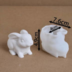 3D Sitting Bunny Silicone Candle Mold