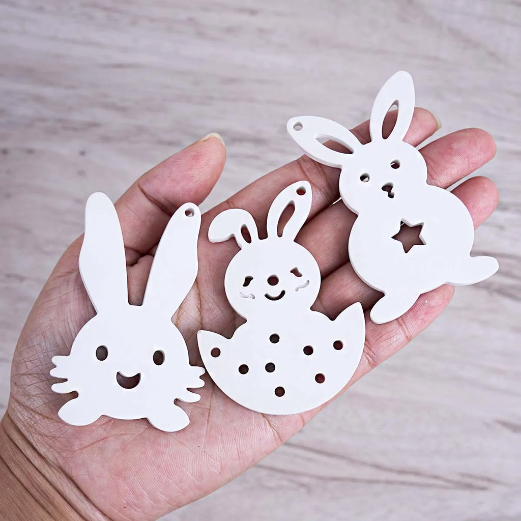 Easter Bunny Pendant Silicone Mold