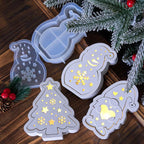Christmas Hollow Silhouette Lamp Silicone Mold