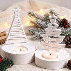 Luvret Fretwork Christmas Tree Candle Holder Silicone Mold Set