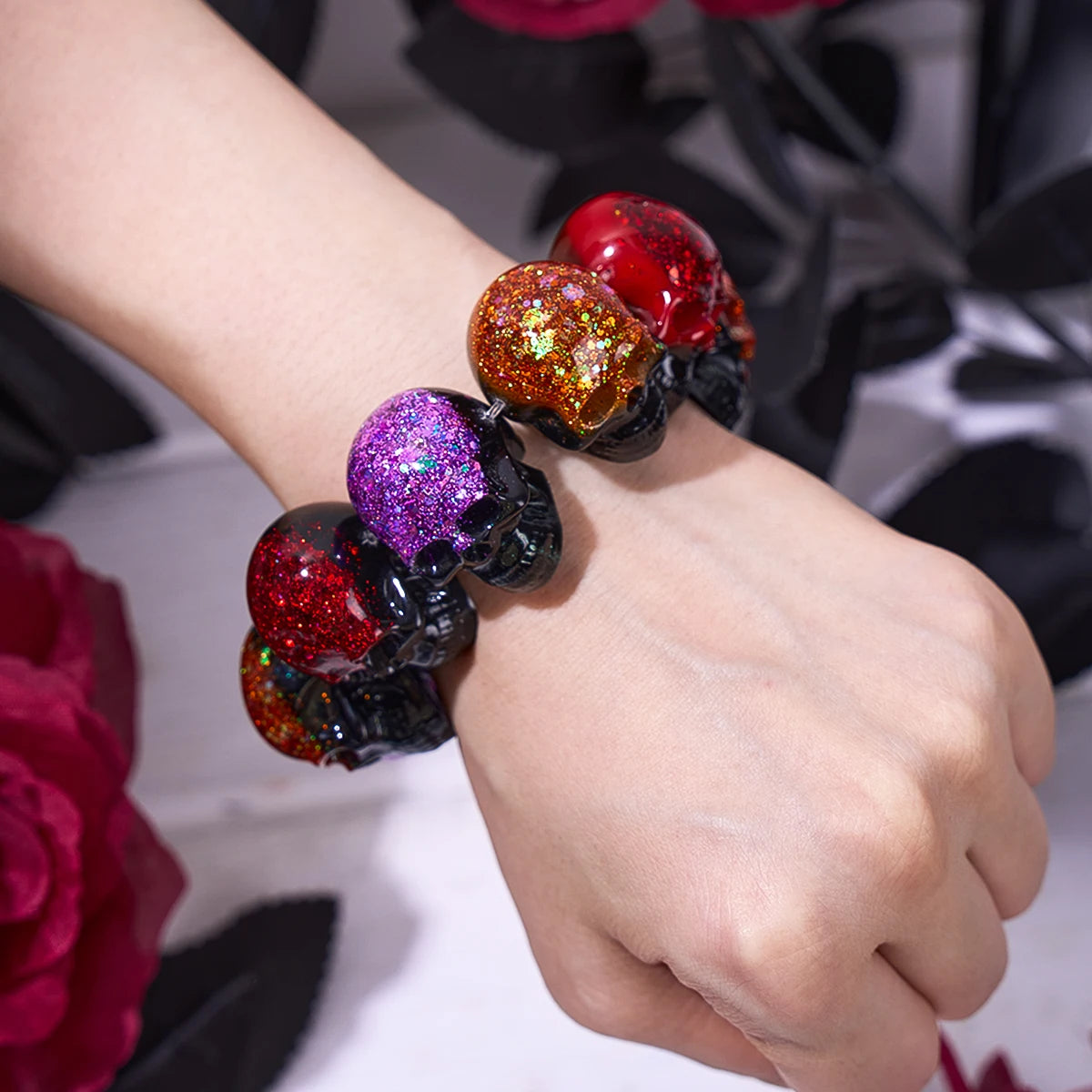 10Pcs Mini 3D Skull Resin Molds Set