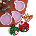 3Pcs Christmas Hanging Ornament Silicone Mold Set