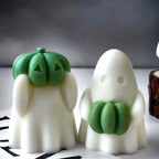 3Pcs Pumpkin Ghost Silicone Candle Molds Set