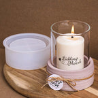 Textured Round Silicone Jar Mold